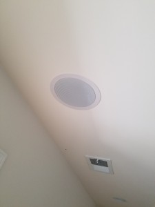 Ceiling Speaker Installed